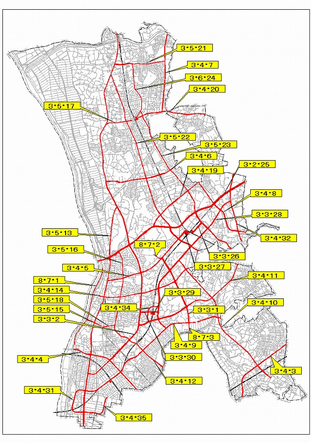 都市計画道路地図