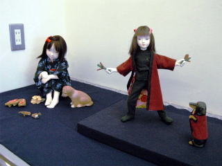 展示されている少女の人形