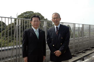 上柳さんと井崎市長