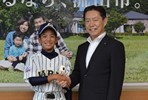 竹田君と市長の写真