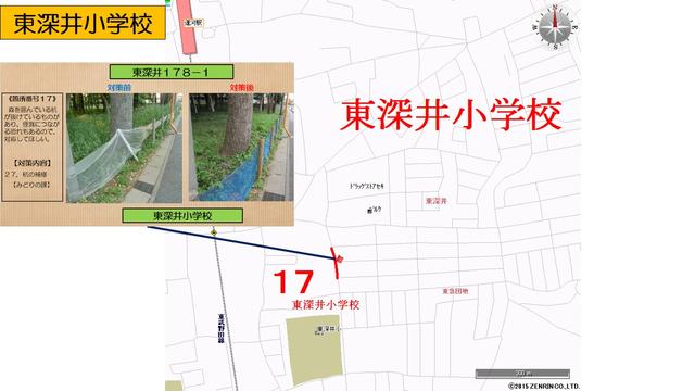 東深井小学校全体図
