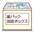 紙パック回収ボックスのイラスト