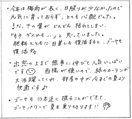 個人の部ナンバー4のPRポイント