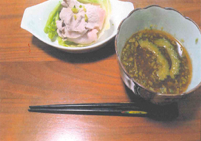 ほどよい苦みのあるつけ汁で！ゴーヤぶたしゃぶ