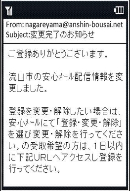 登録完了の確認メール受信のイラスト