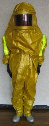 放射線防護服の写真
