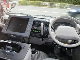 流山南ポンプ1運転席の写真