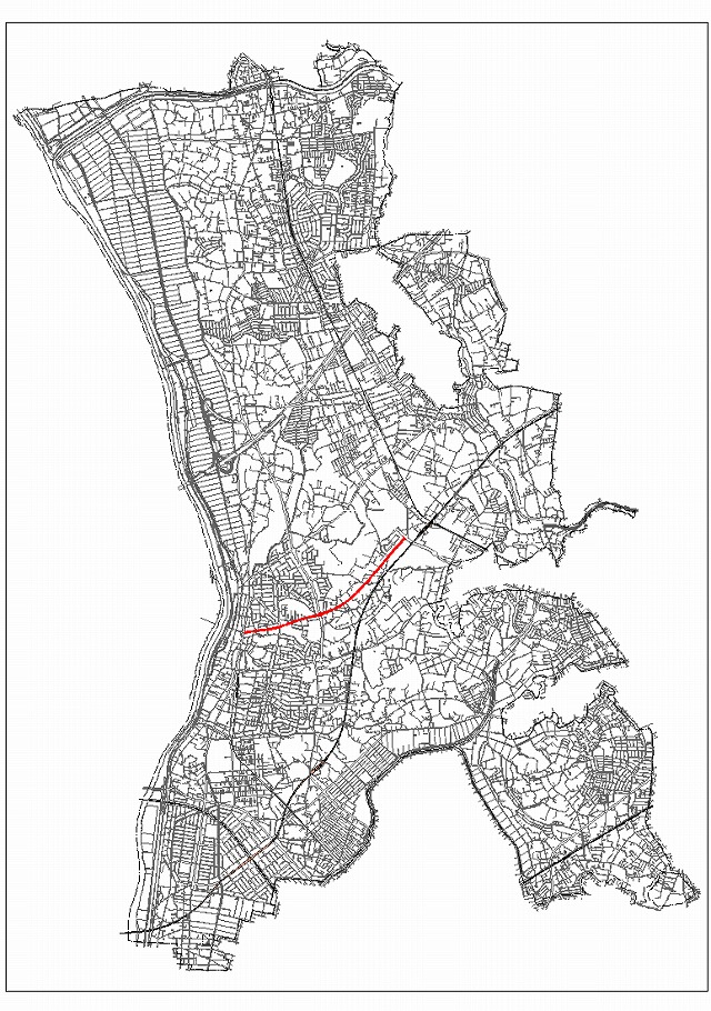 3・4・5　加市野谷線計画道路図
