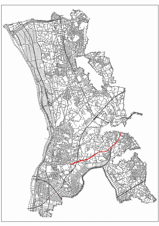 3・4・11　野々下思井線計画道路図