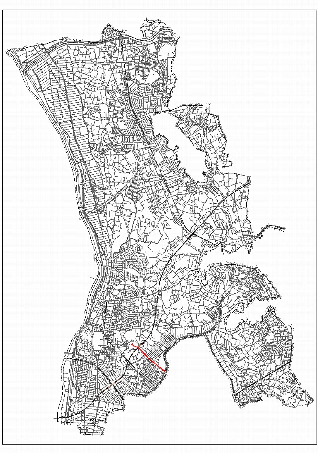 3・4・12　西平井鰭ヶ崎線計画道路図