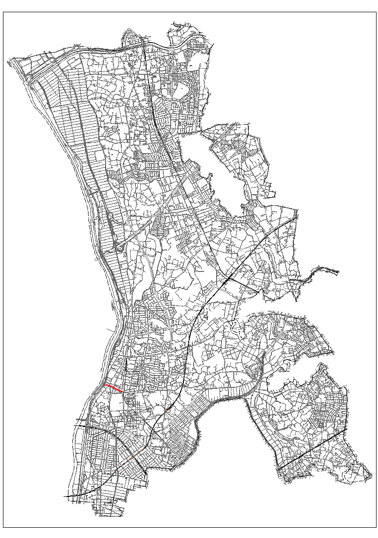 3・5・15　赤城台駅前線計画道路図