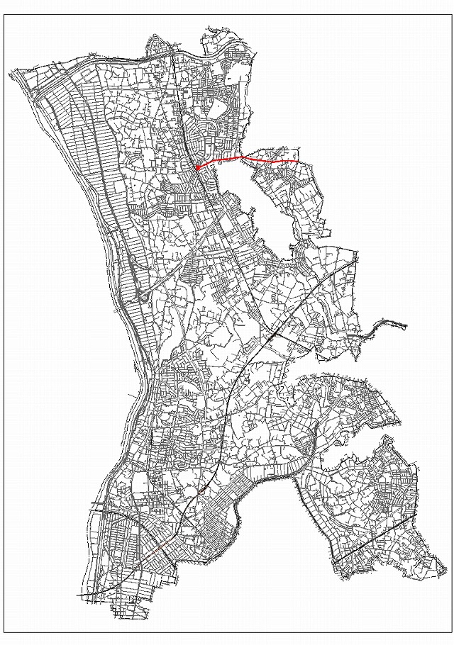 3・4・20　江戸川台青田線計画道路図