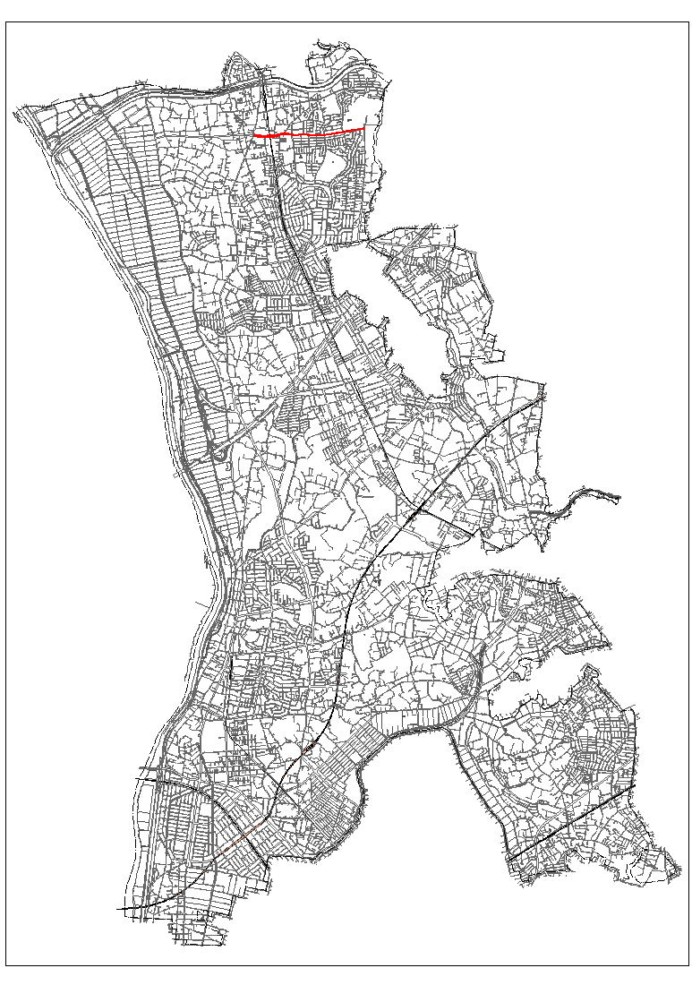 3・5・21　東深井線計画道路図