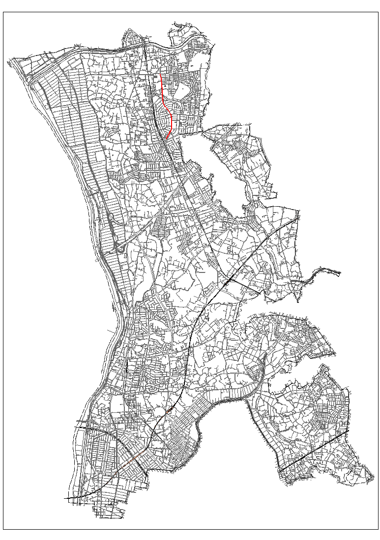 3・6・24　江戸川台東深井線計画道路図