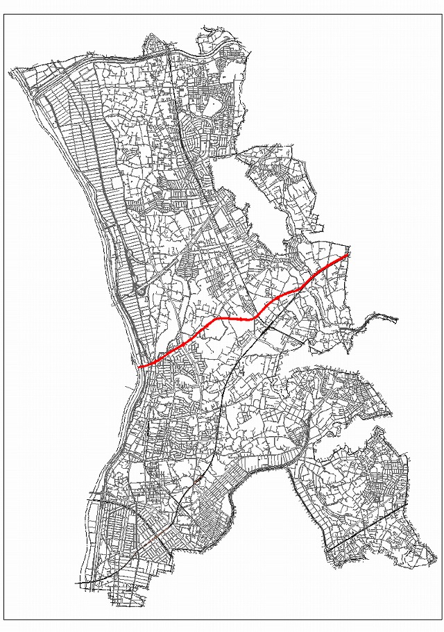 3・2・25　下花輪駒木線計画道路図 