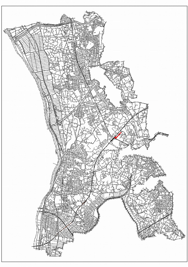 3・3・26　流山新市街地駅東口駅前線計画道路図 