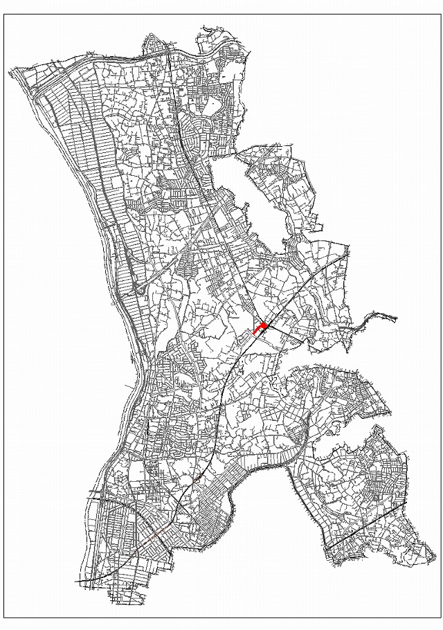 3・3・27　流山新市街地駅西口駅前線計画道路図 