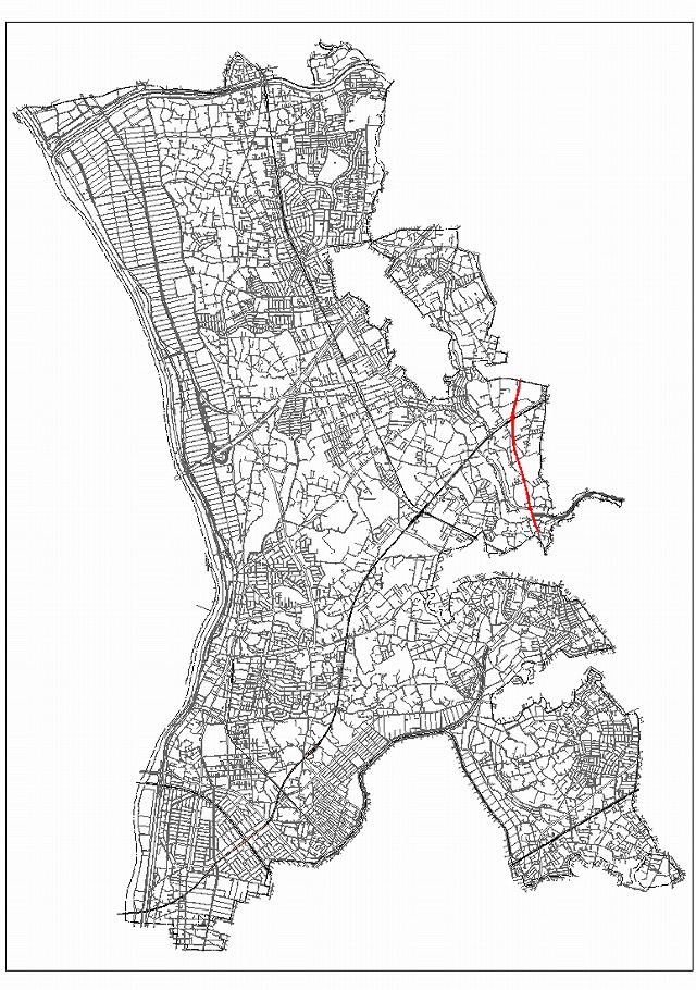 3・4・32　駒木線計画道路図