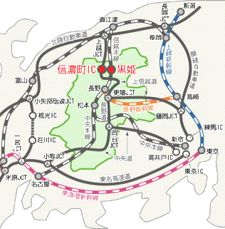 信濃町位置図