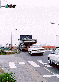 図23　流山橋の渋滞の写真