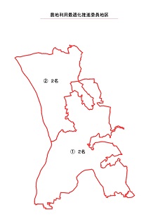 推進委員の募集地域のイメージ図です