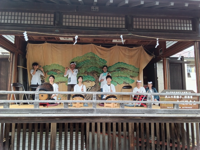 赤城保存会のお囃子
