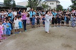 幼稚園で流山市民音頭の講習