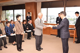 写真：表彰式の様子