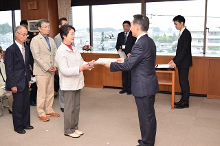 写真：表彰式のようす