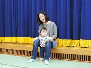 写真：誕生日を迎えたお子さん