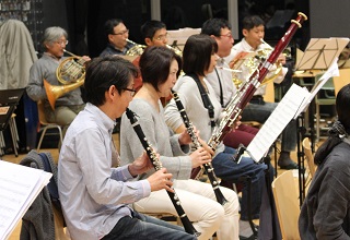 写真：オーケストラの練習