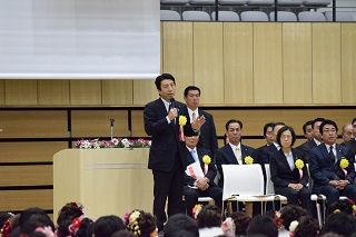 写真：来賓代表挨拶をする齋藤健農林水産大臣