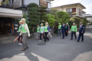 写真：パトロールの様子