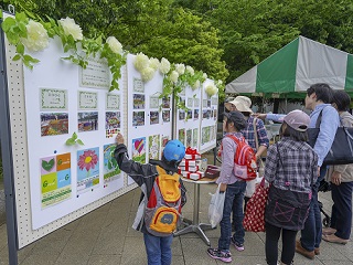 写真：歴代の花絵＆パンフレット総選挙