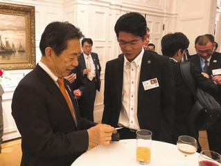 宿毛市長との歓談の写真