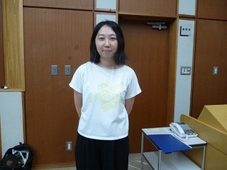 写真：千葉大学大学院医学薬学府の赤津亜希さん
