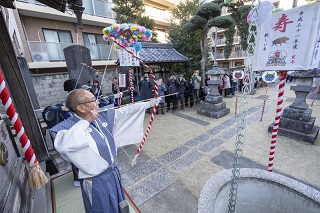 写真：おびしゃ行事のようす