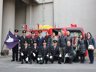 写真：第20分団と地域の自治会や後援会の皆さん