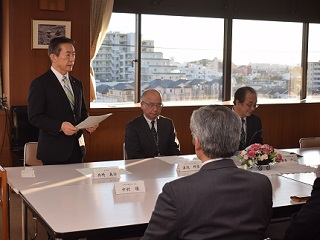 写真：井崎市長による挨拶