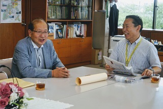 写真：市長報告の様子