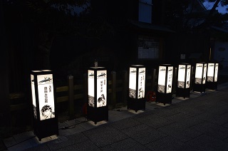 写真：薄桜鬼行灯の様子