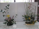 写真：展示されている生け花