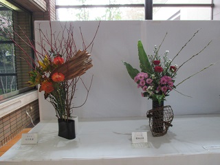 写真：展示されている生け花