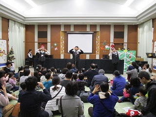 ぐるっと流山 森の図書館 第7回森の図書館クリスマス会 うたがいっぱい おはなし会 流山市