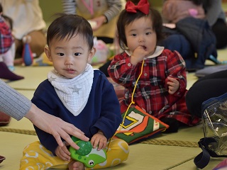 写真：今回初めて参加した赤ちゃんの様子