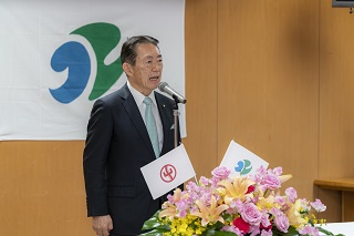 写真：井崎市長のあいさつ