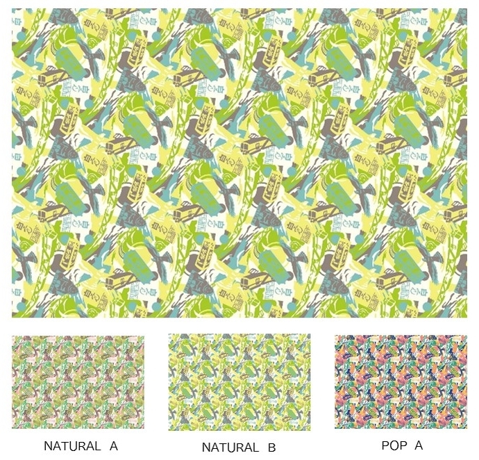 camouflage design of “Nagareyama iiCAMO”