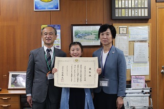 写真：文部科学大臣表彰