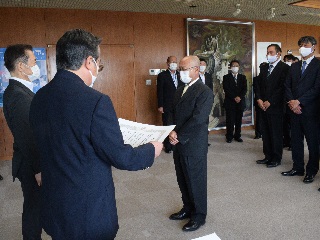 写真：表彰の様子