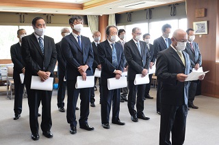 写真：山崎産業代表あいさつ